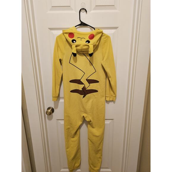 Pokémon Pikachu Fleece jumpsuit Boys 14/16 – Hooded Zip-Up - Picture 4 of 4